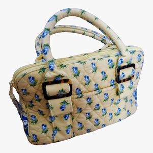 Vera Bradley Yellow and Blue Floral Mini Bag